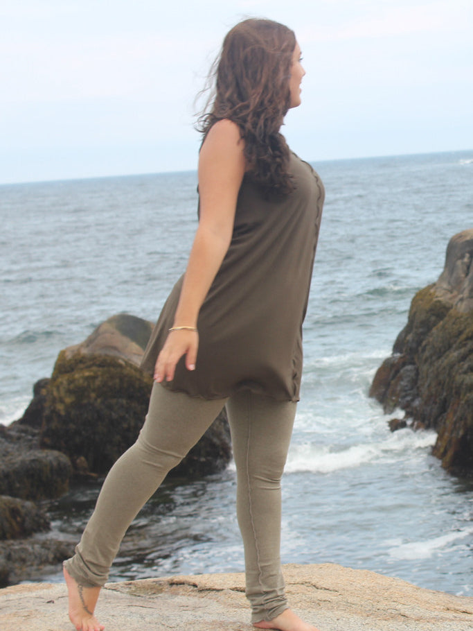 subtle olive shift + sand playsuit by angelrox