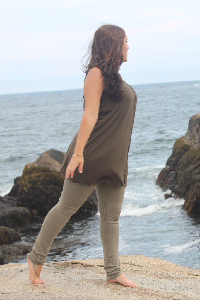 subtle olive shift + sand playsuit by angelrox