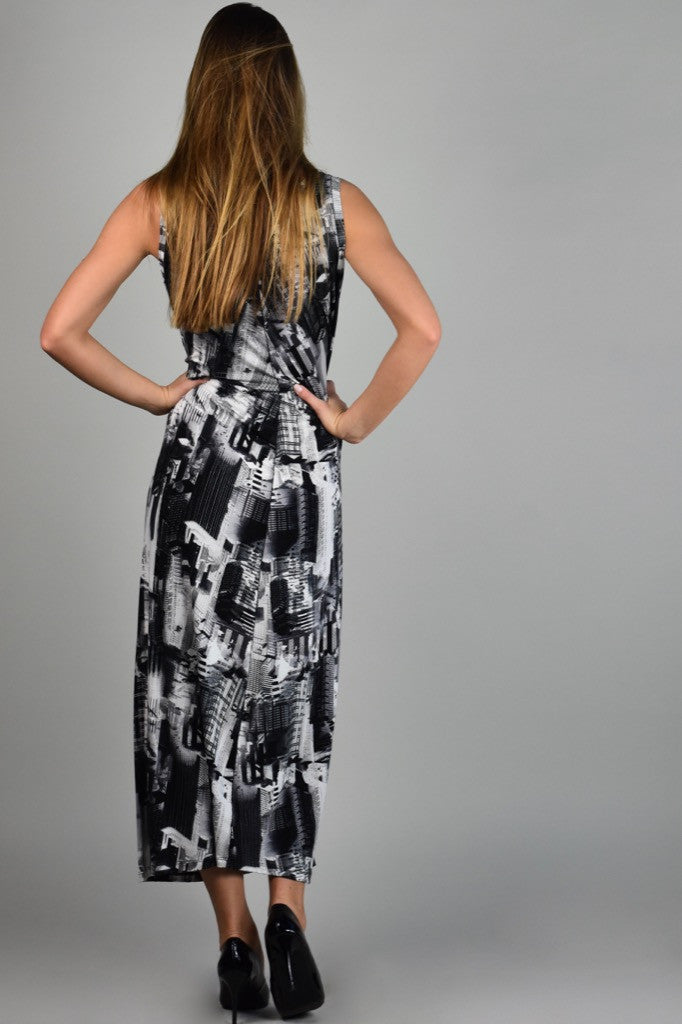 suger shift gown in city print
