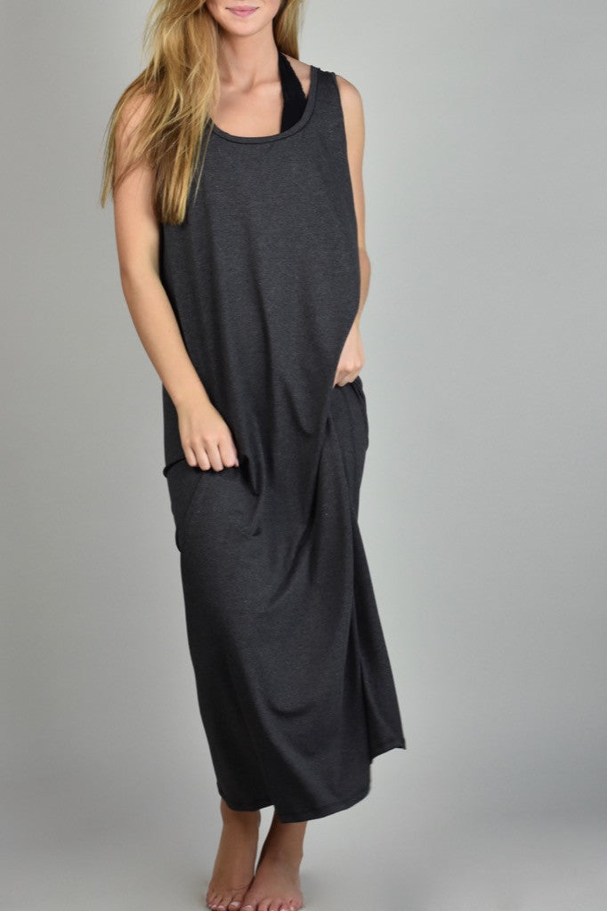 charcoal suger shift gown