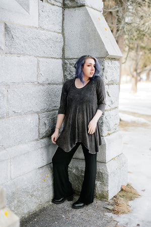 suger trouser in black with mineral hiline