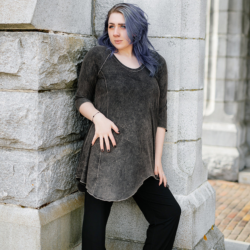 hiline bias tunic in mineral