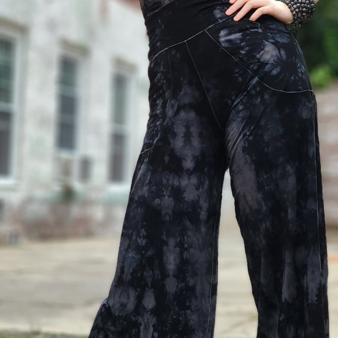 harlow elegant wide leg pant in crush