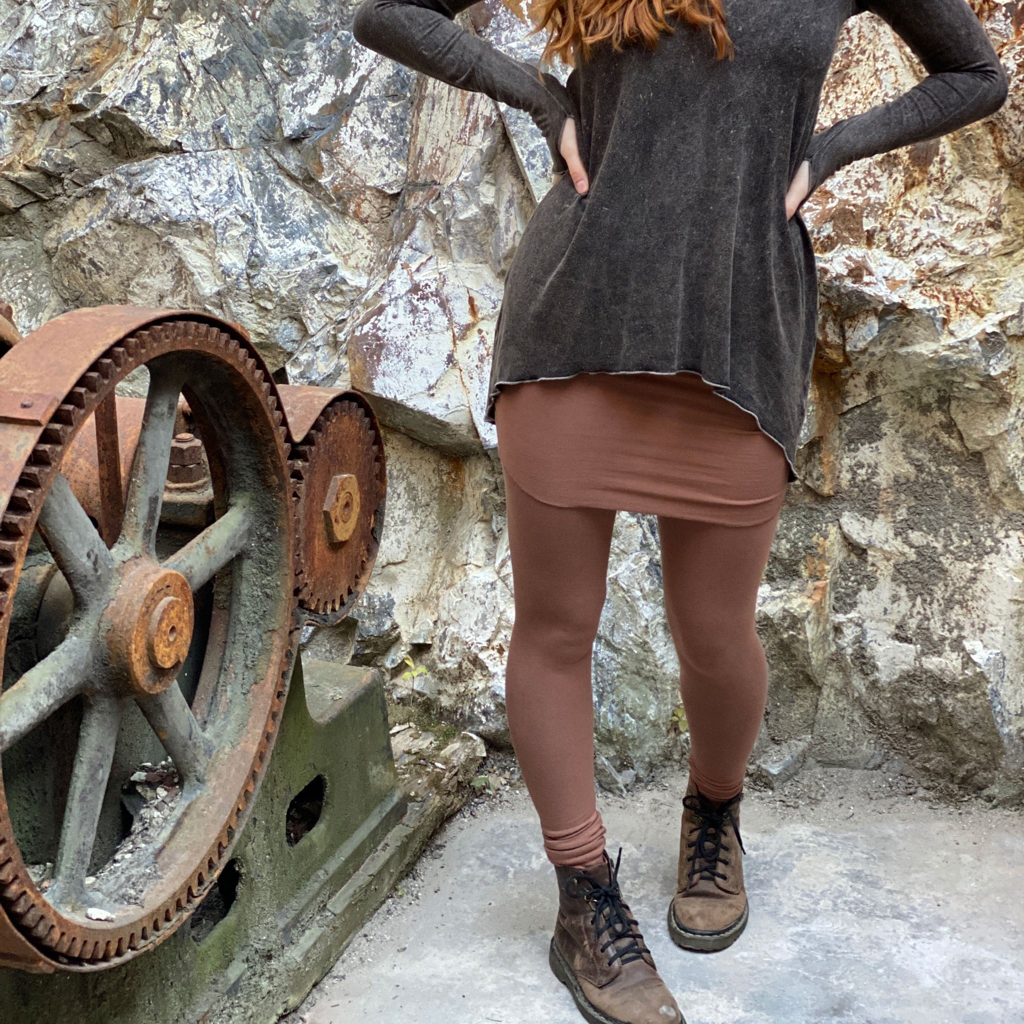 cedar climber converted to a skirt + legging pair