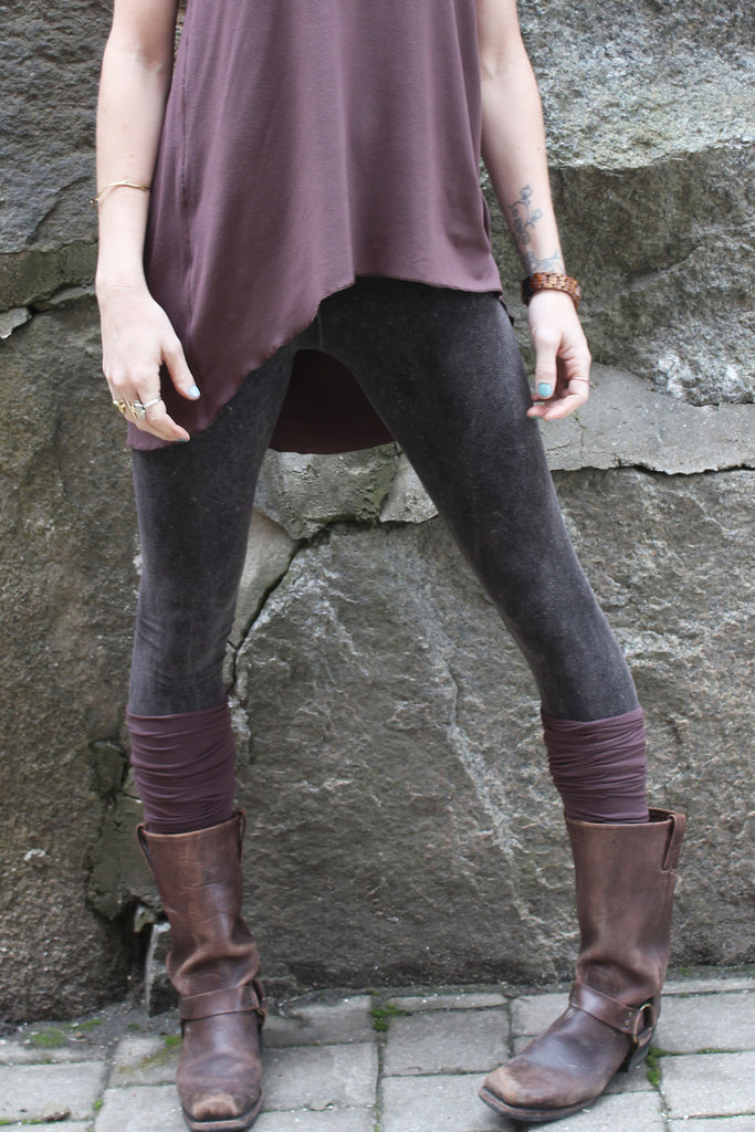 mineral base comfort leggings pair perfectly with our stocking leg warmers