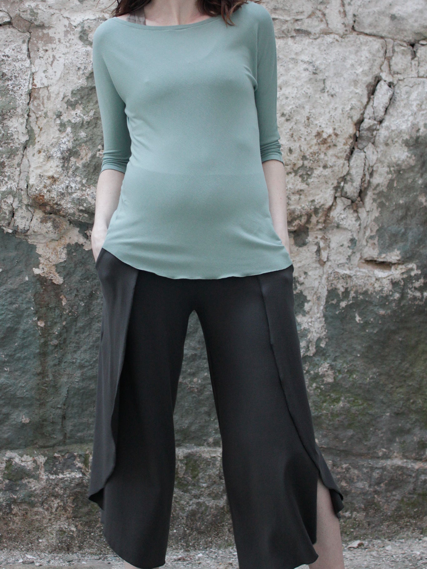 petal pant in ore + rose top in glass