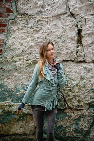 river jacket in glass with mineral playsuit legging