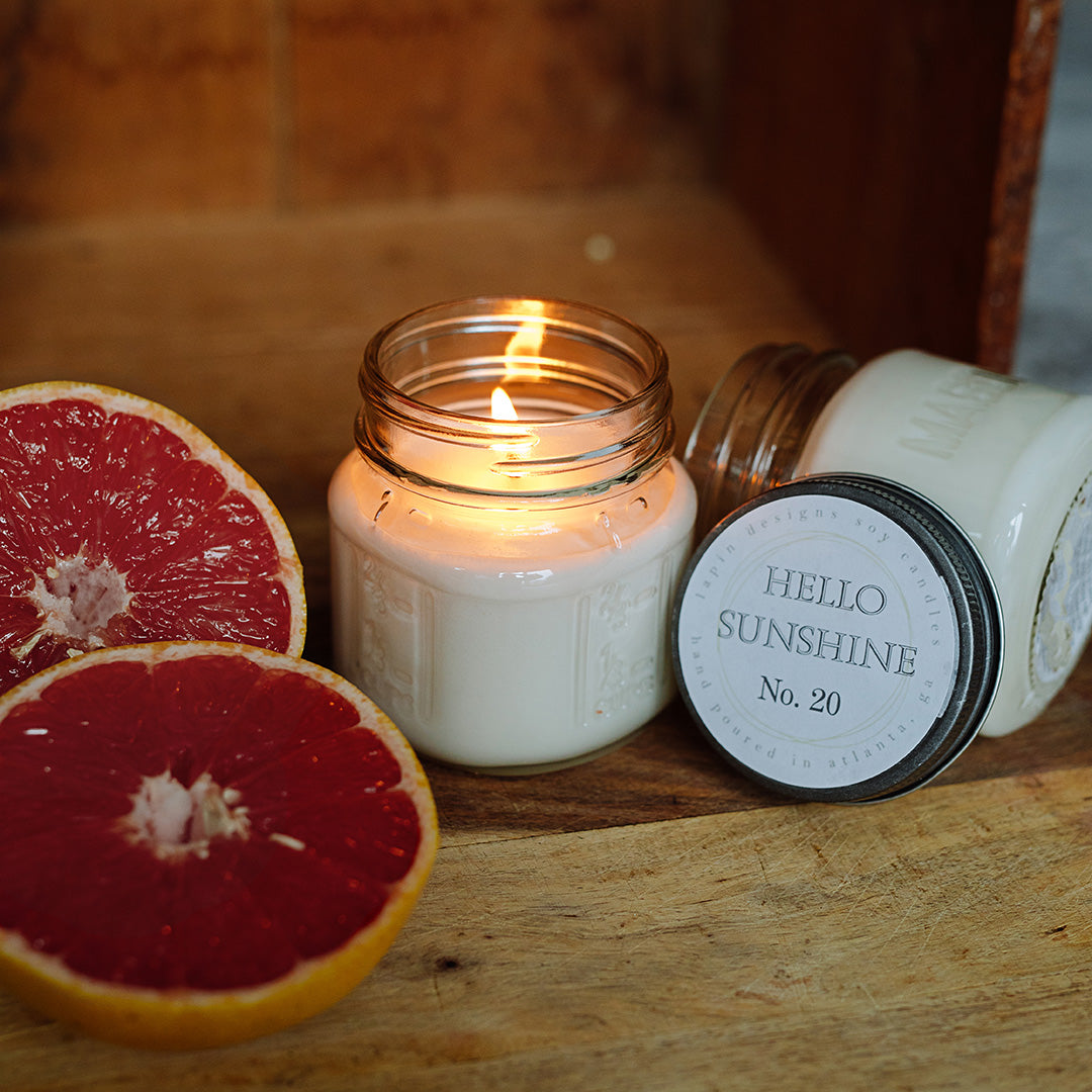 lapin soy candle in hello sunshine