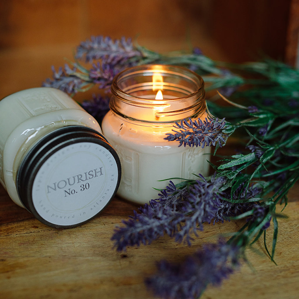 lapin soy candle in nourish