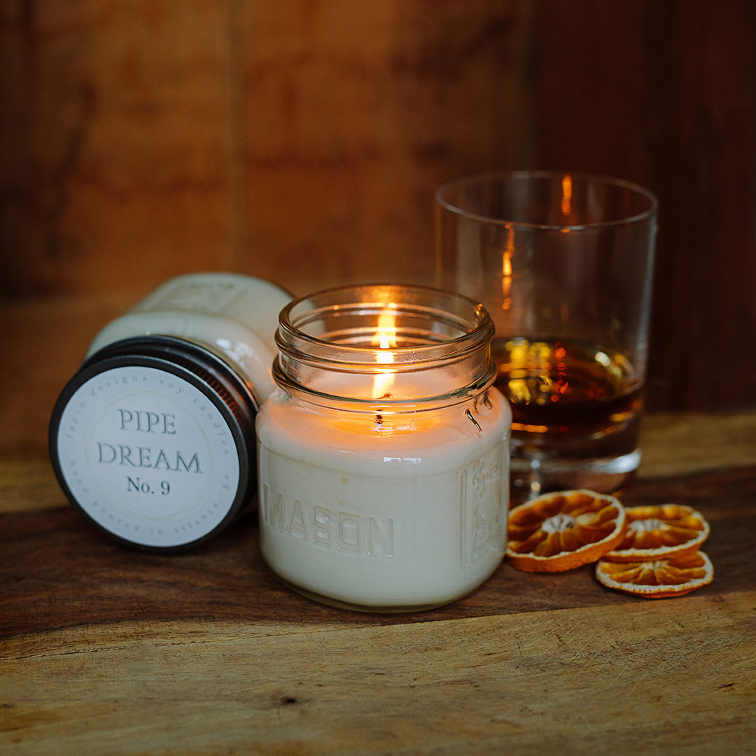 la[in soy candle in pipe dream