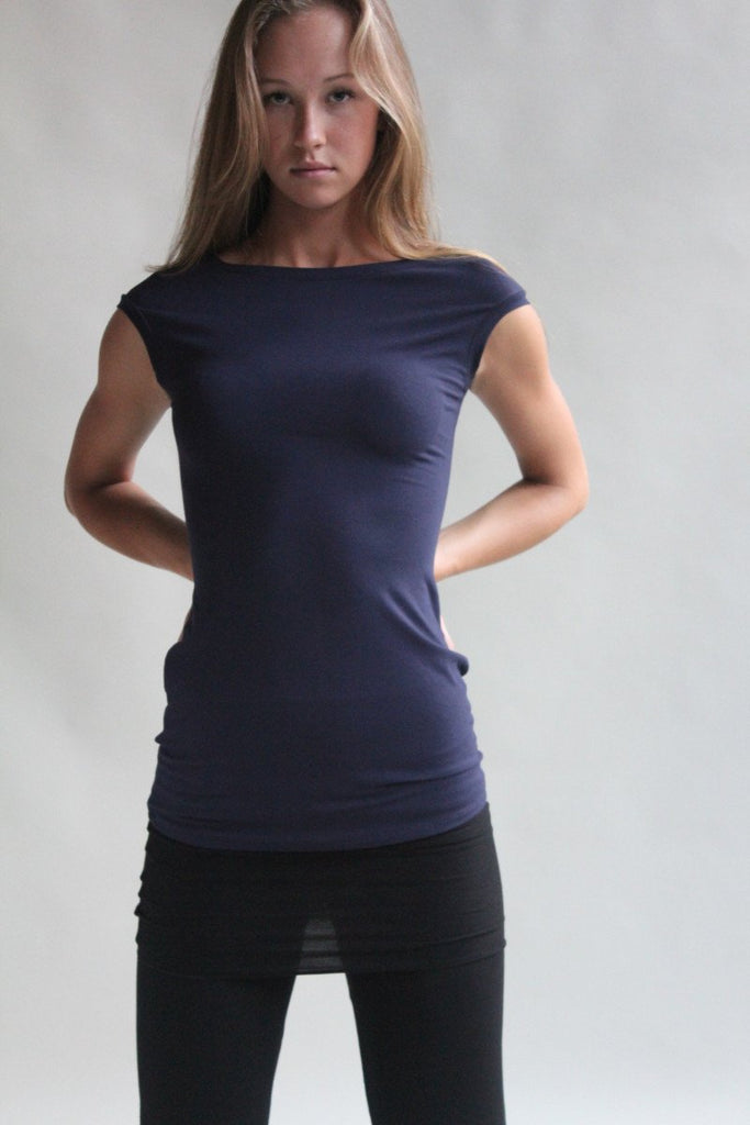 suger classic cap tunic in navy with playsuit