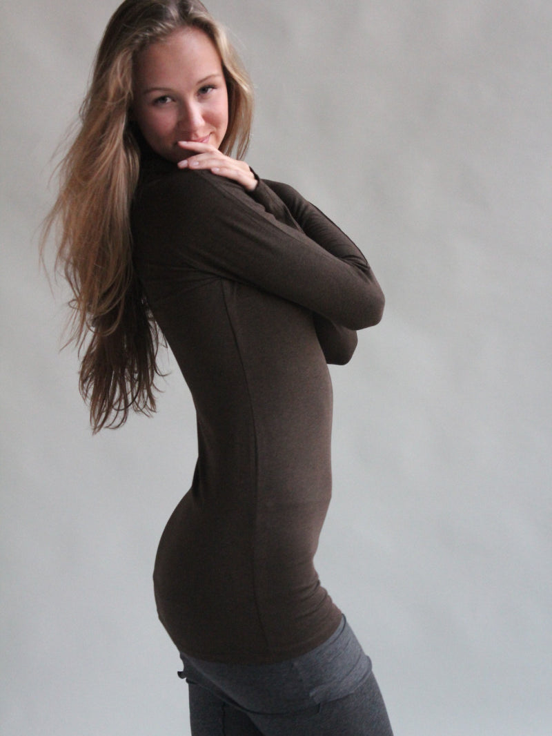 espresso scuba t + charcoal playsuit