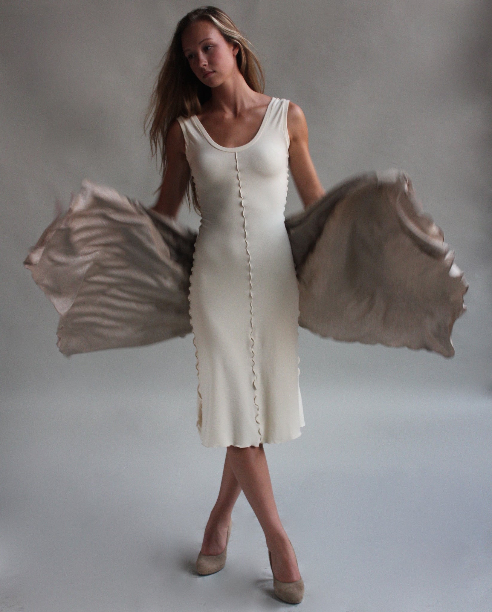 champagne shawl + vanilla goddess by angelrox 