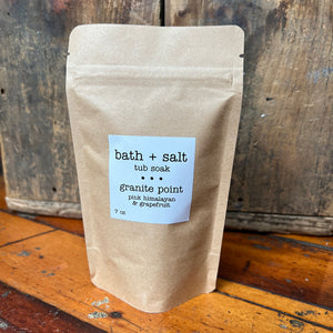 pink himalayan & grapefruit bath + salt tub soak