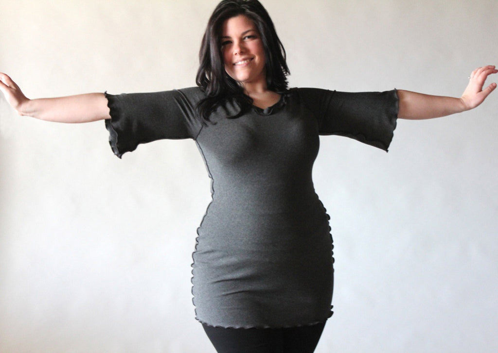 charcoal ballet tunic by angelrox