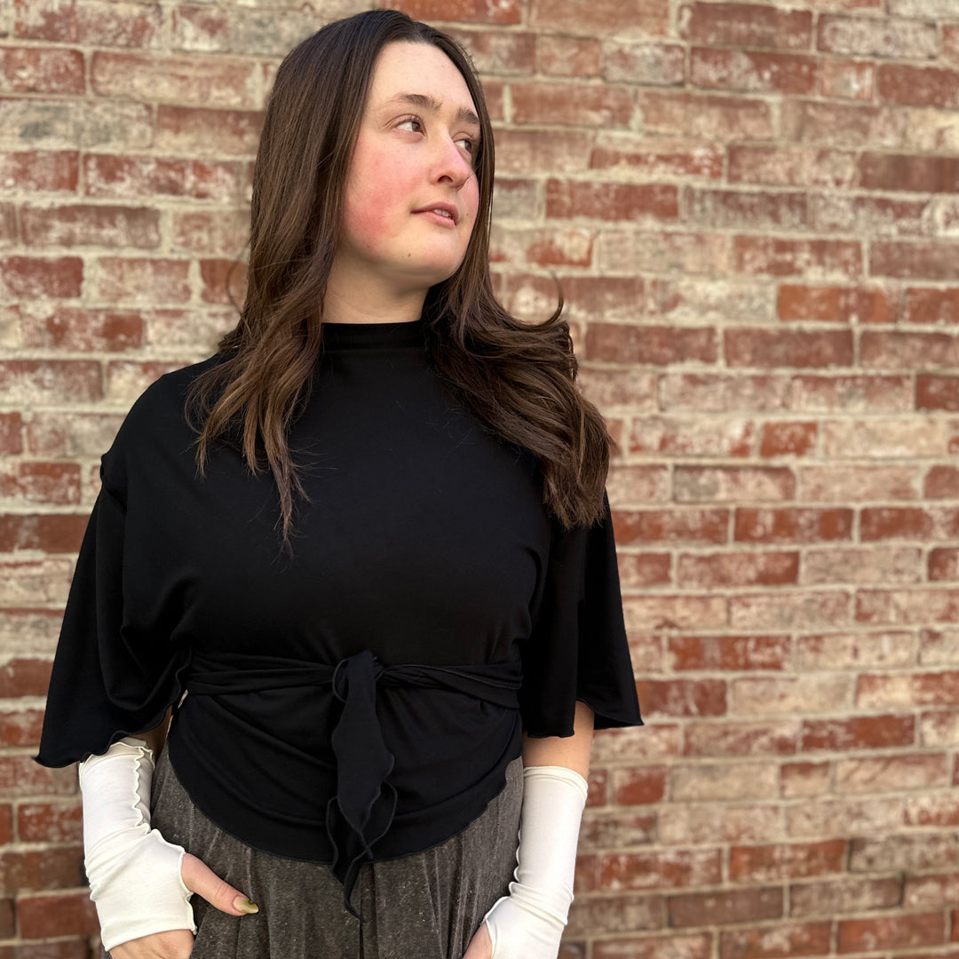 flutter jacket in black 