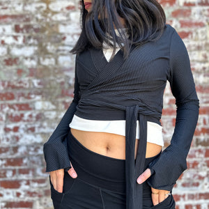 rappa jacket in subtle black 