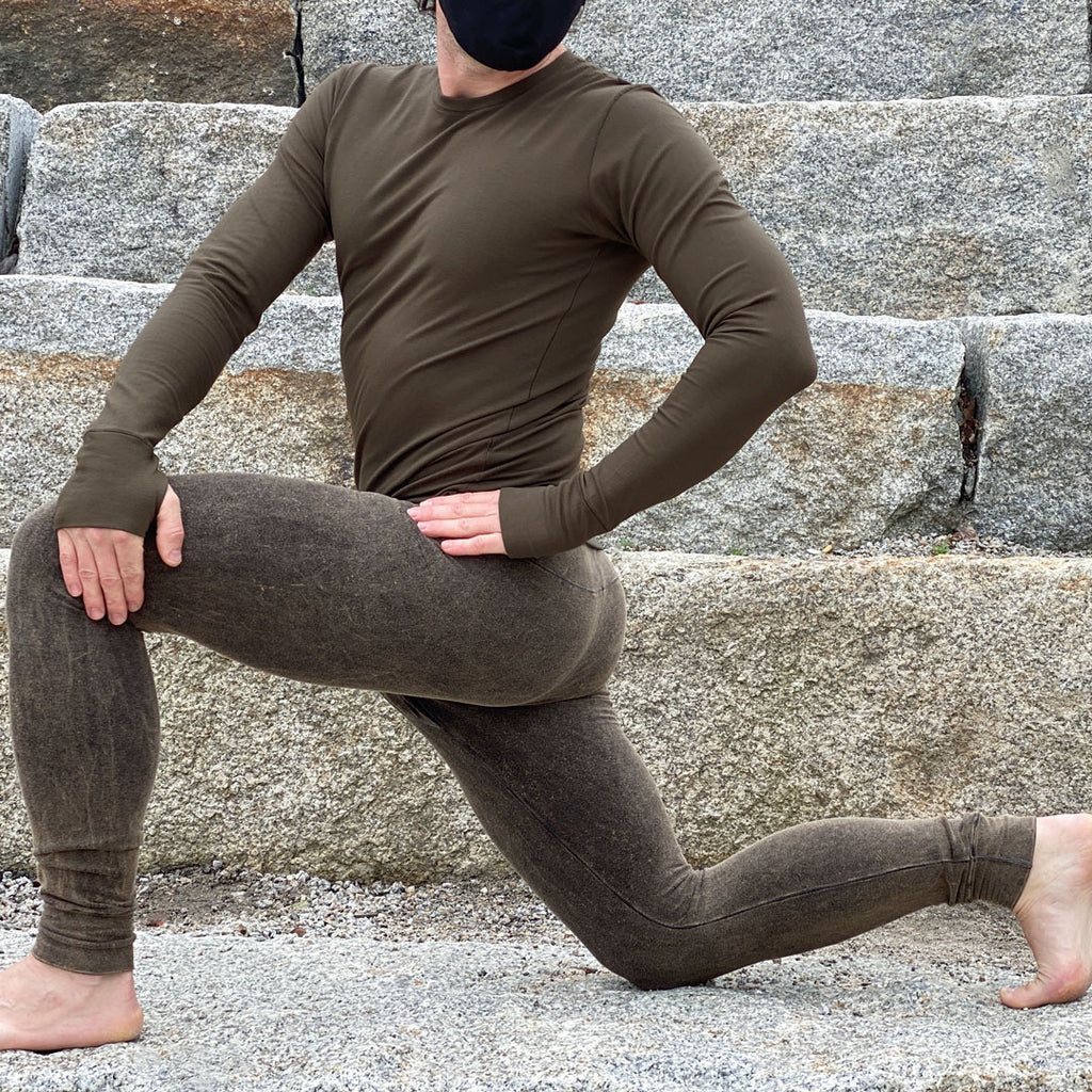 olive valor crew neck with the mineral johnny base - strength + peace