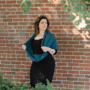 lagoon loop pops over black star dress