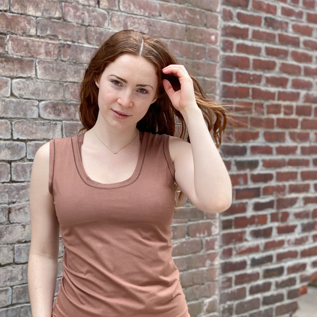 core essential tank in cedar