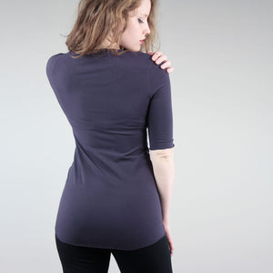grace top in indigo bamboo