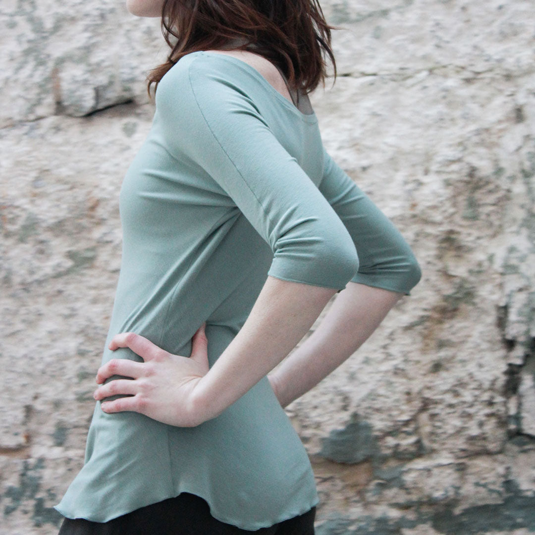 glass bamboo rose top