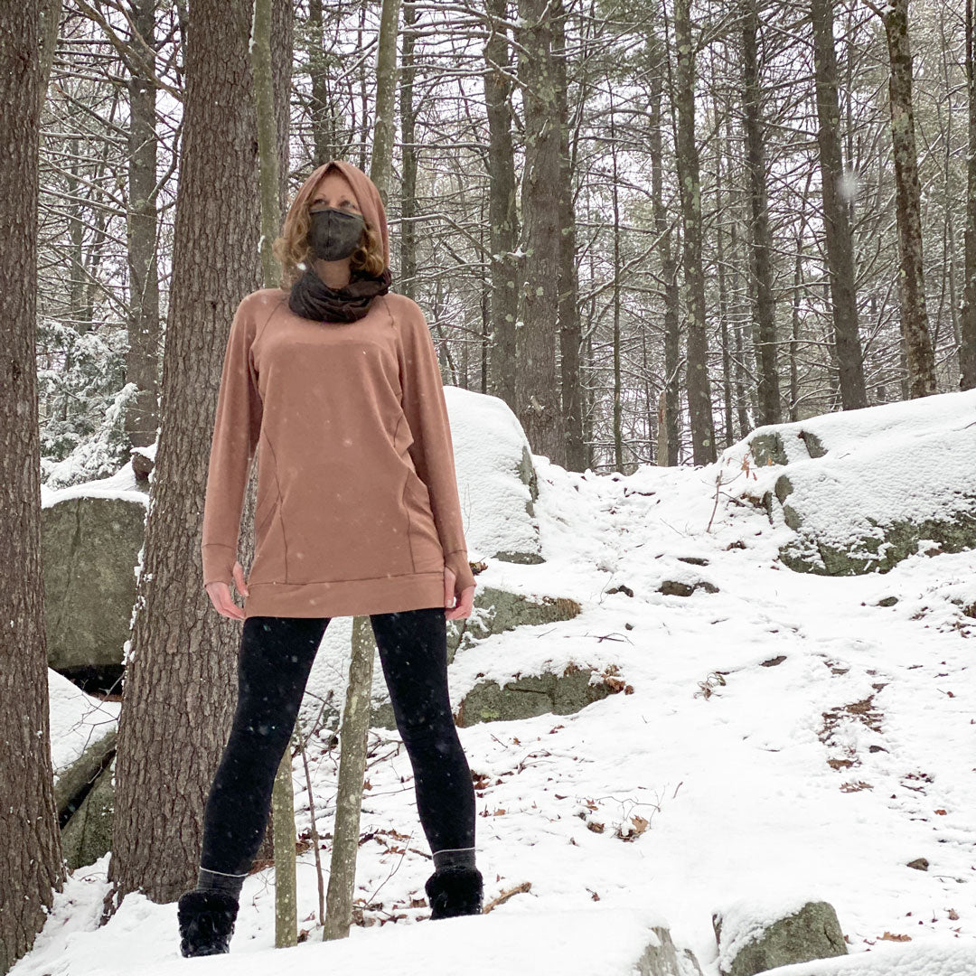 maeve hooded pullover in cedar