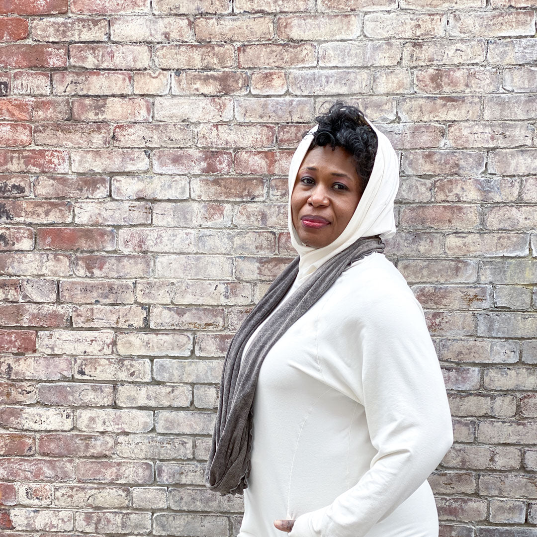 maeve hooded pullover in milk