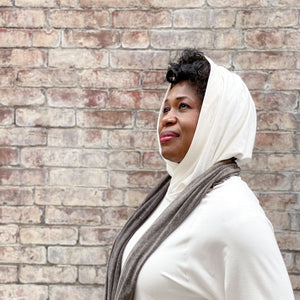 maeve hooded pullover in milk