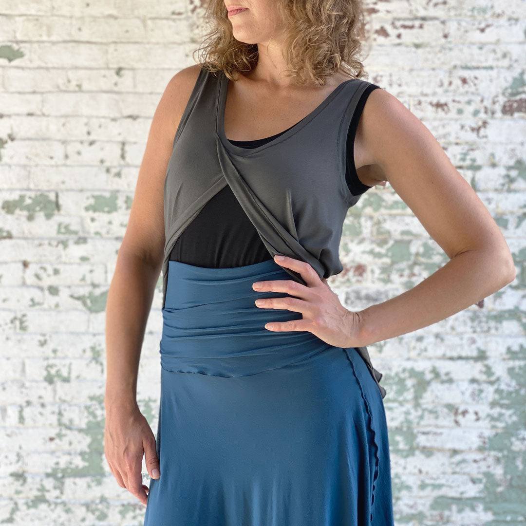 tulip tissue tank in ore with flirt as a skirt in lake