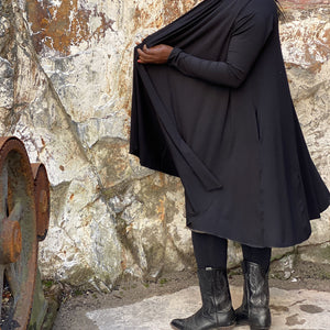 black bamboo riding coat