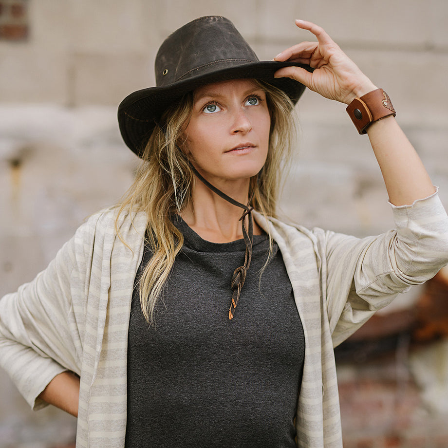 Weathered cotton hat sales