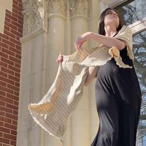 shawl in dune stripe