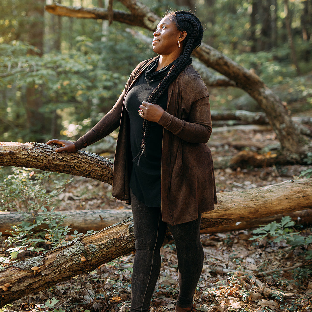 coco blazer in cedar mineral
