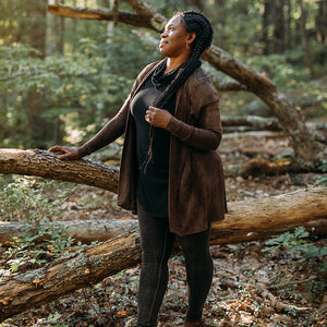 coco blazer in cedar mineral