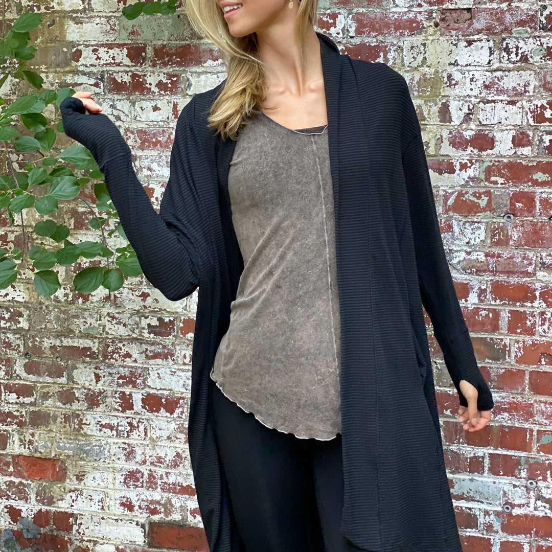 subtle black stripe coco blazer