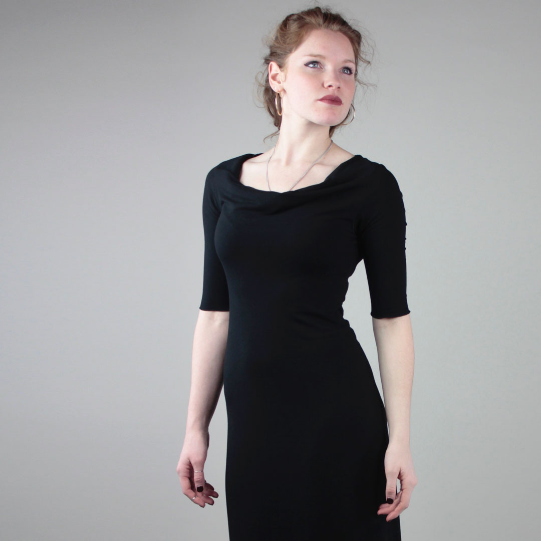 graceful dress in black