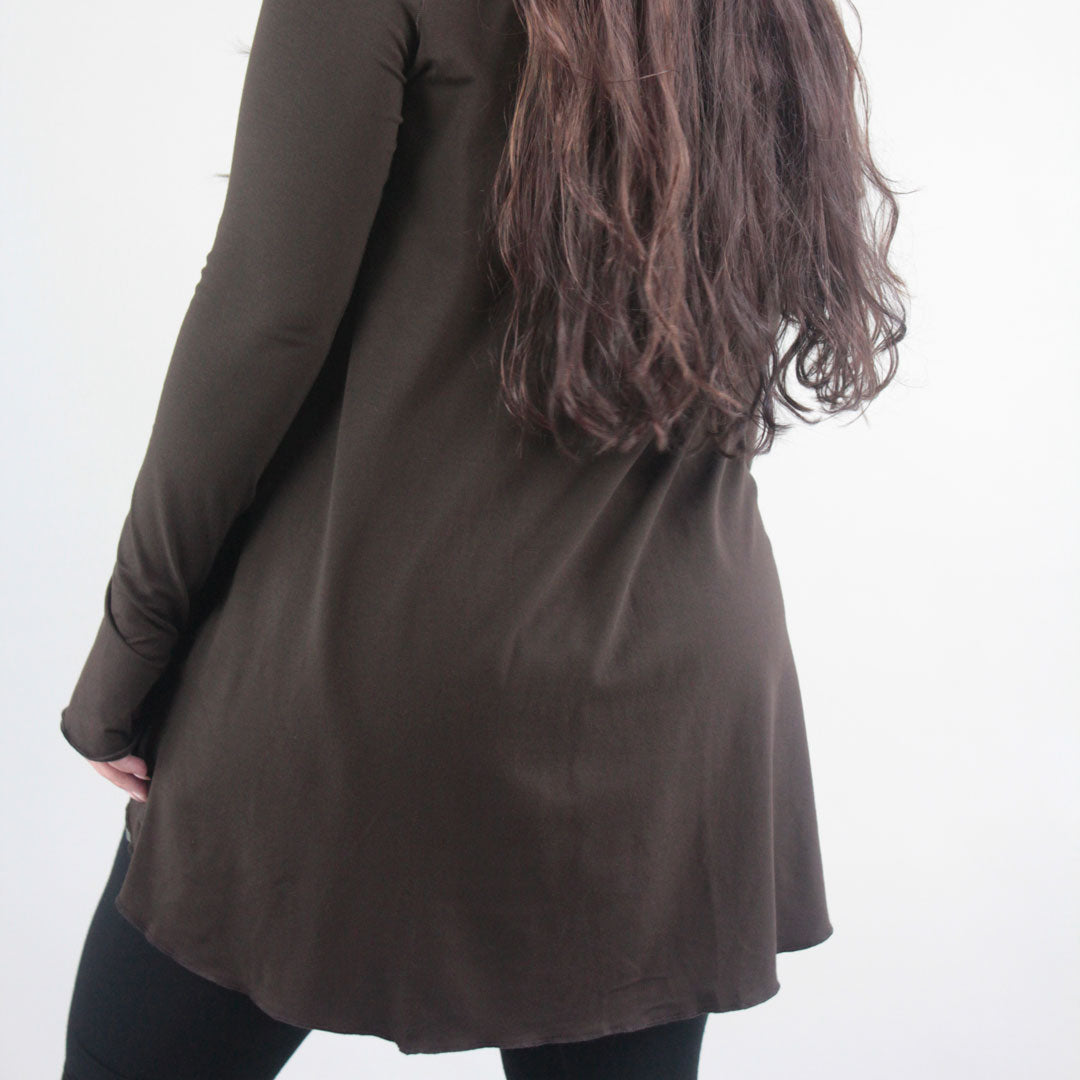 vitality long sleeve tunic top