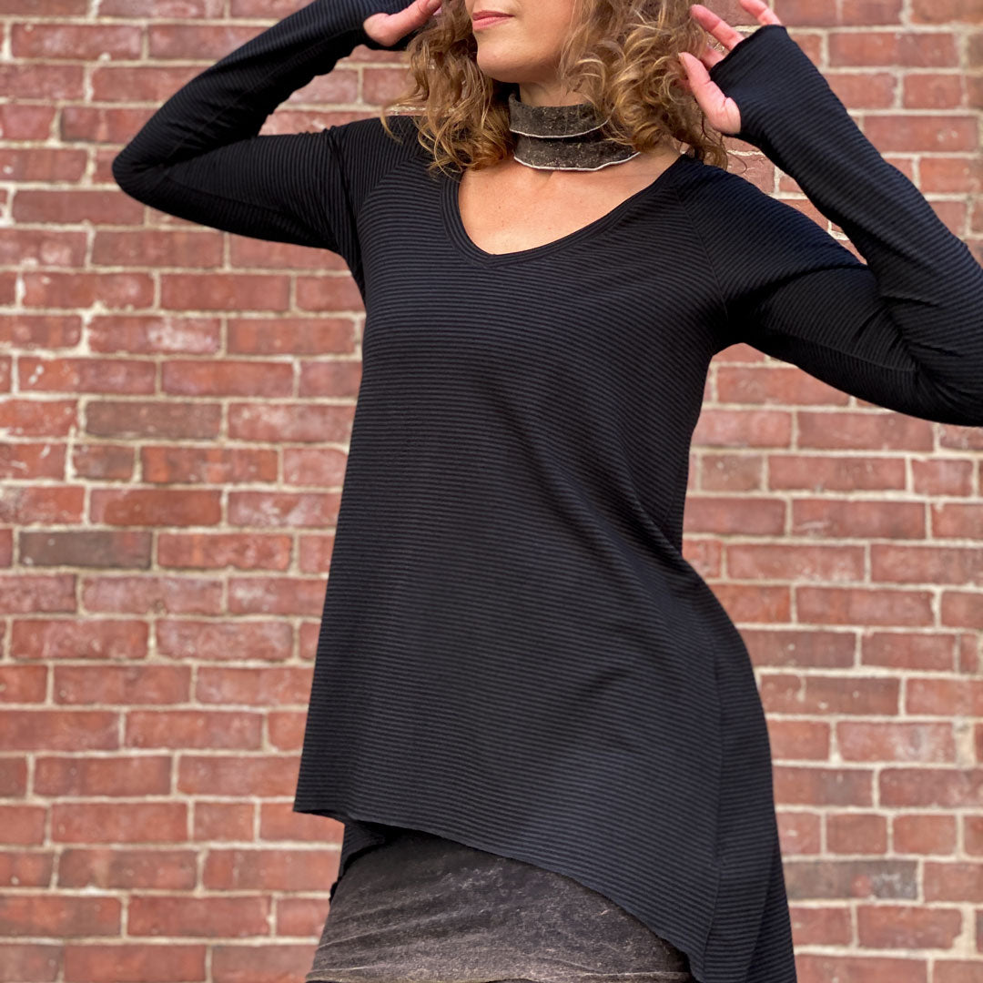 vitality in subtle black stripe