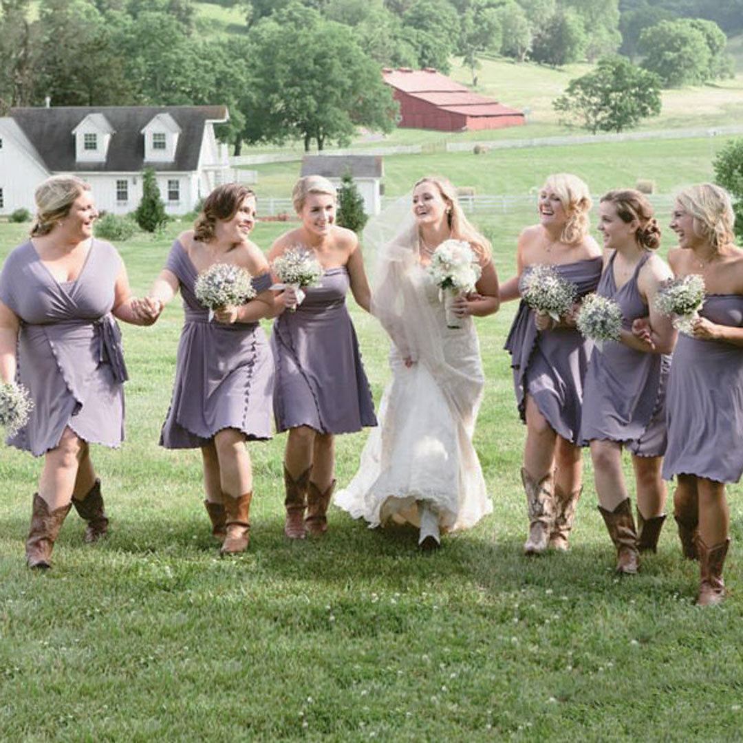 the wrap dress worn 6 different ways