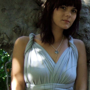 the wrap styled different ways as bridesmaid dresses