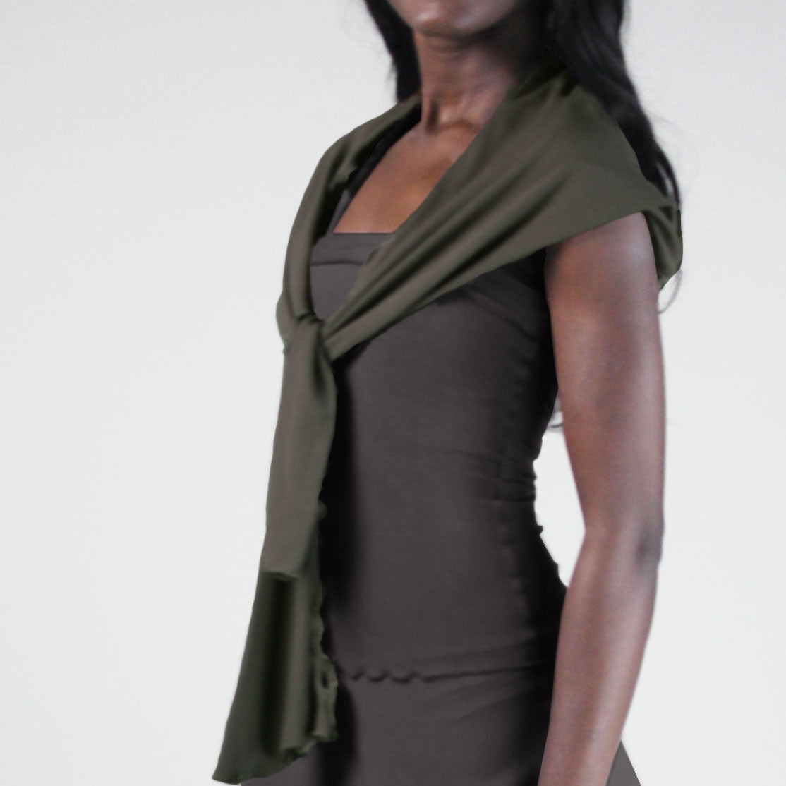 olive bamboo shrug