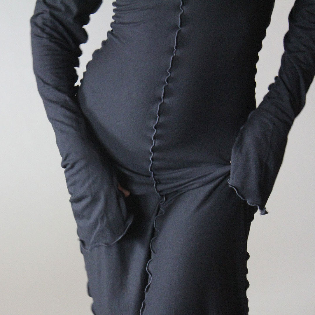 black bamboo shrug with our black goddess