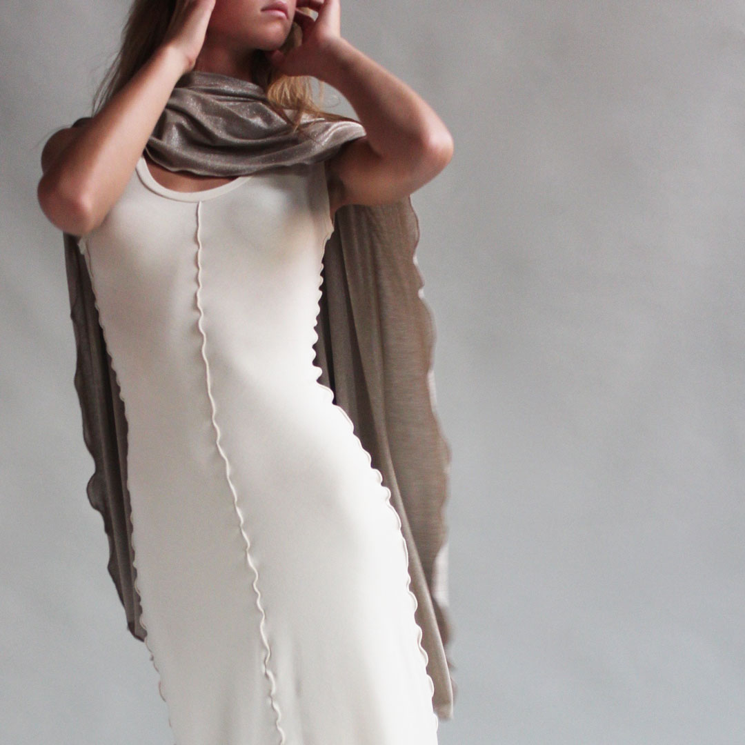 goddess dress in milk