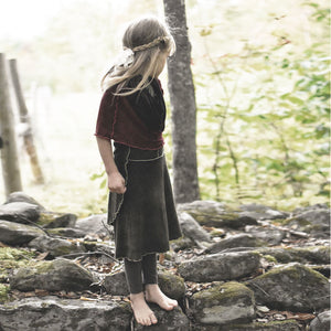 Falda envolvente para niña, chaleco tipo chal, top para playa