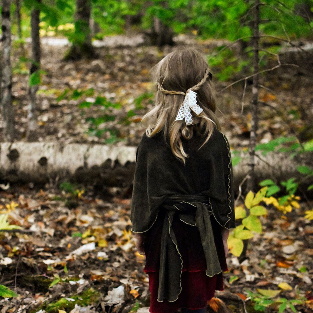 Falda envolvente para niña, chaleco tipo chal, top para playa