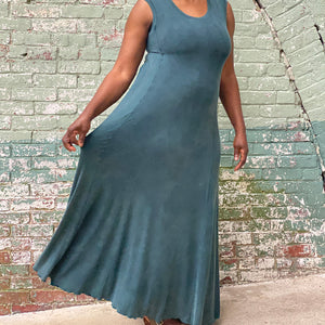 glow gown in blue mineral