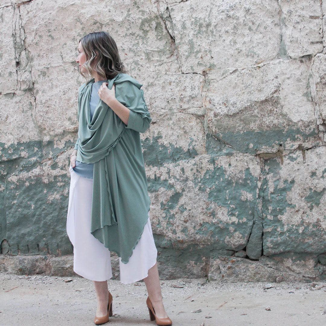 prima wrap jacket in glass