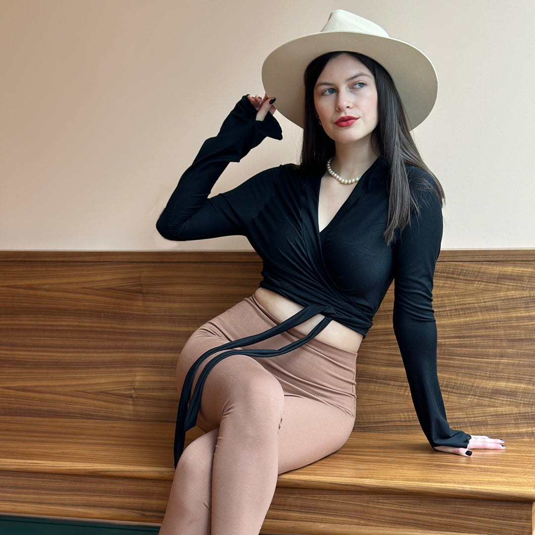 rappa jacket in black + cedar base