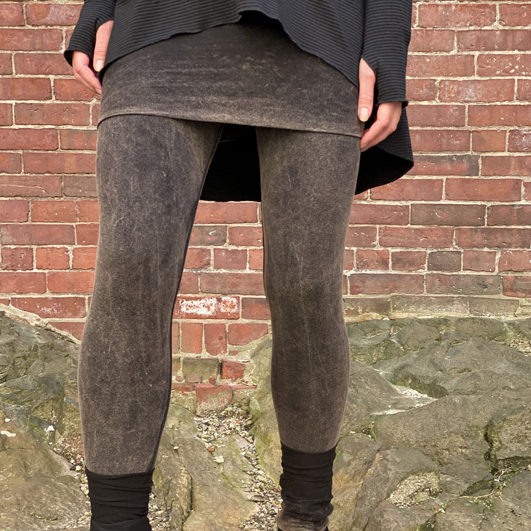 mineral playsuit with our peat stockings and subtle stripe vitality top